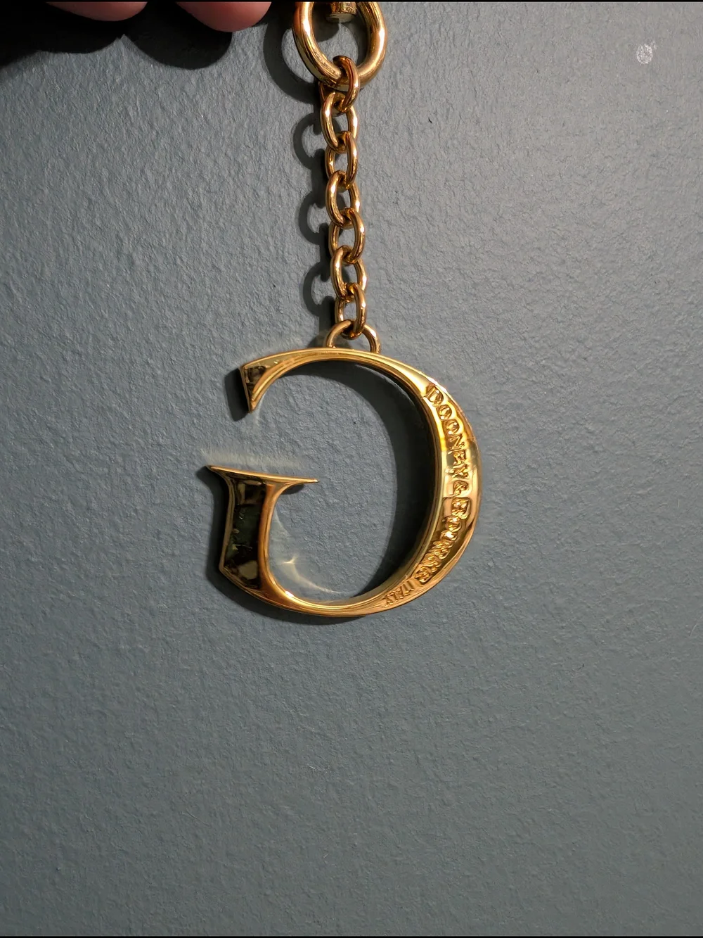 Gold Letter G Dooney & Bourke Charm
